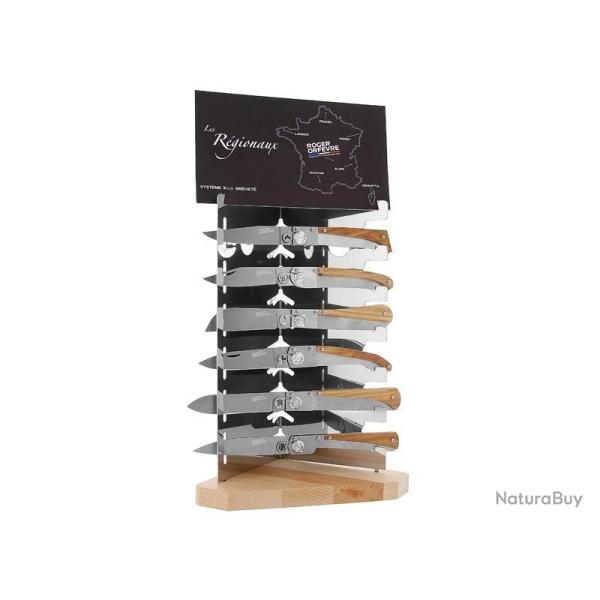 PRESENTOIR 6 COUTEAUX ROGER ORFEVRE REGIONAUX