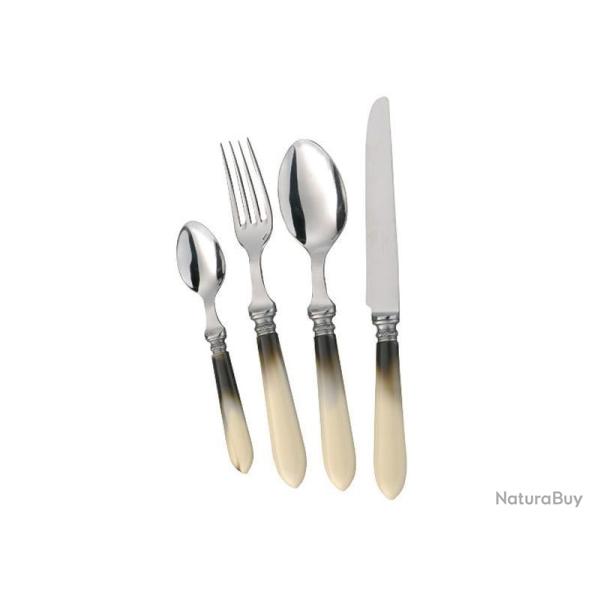 CUILLER TABLE ANTIQUE FACON CORNE