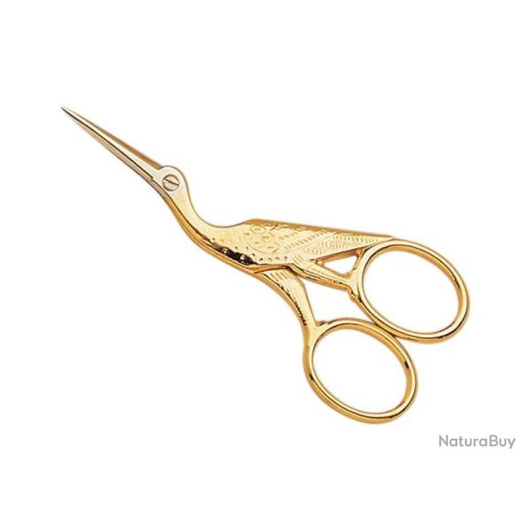 CISEAUX BRODER CIGOGNE 9 CM DORES