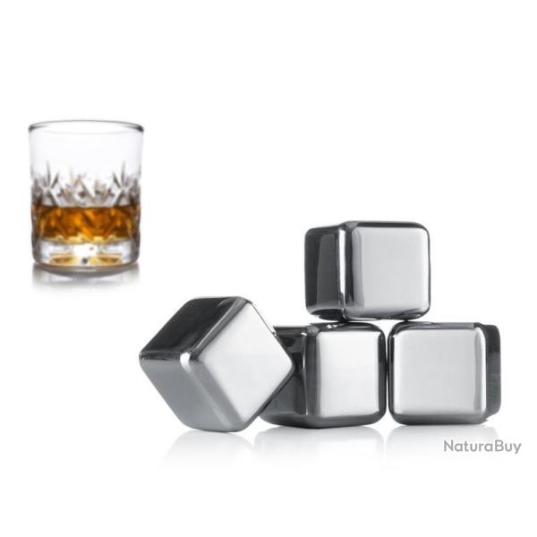 SET DE 4 PIERRES A WHISKY VACU VIN