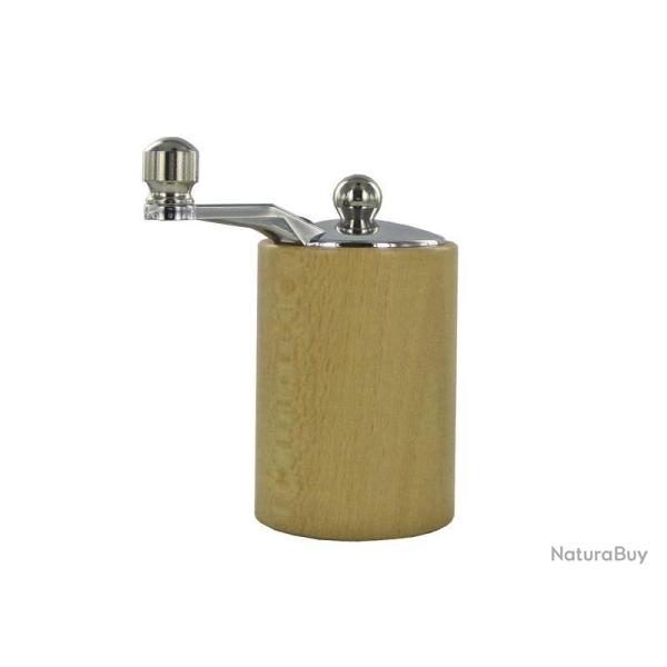 MOULIN A SEL MARLUX 8CM HETRE NATUREL AVEC MANIVELLE