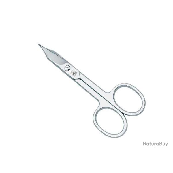 CISEAUX ONGLES POINTE DE GLAIVE DUE CIGNI 10CM COURBES NICKELES