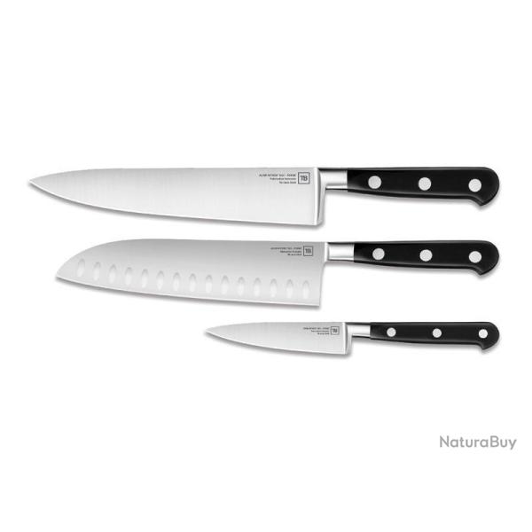 COFFRET 3P TB MAESTRO FORGE (SANTOKU + CUISINE + OFFICE)