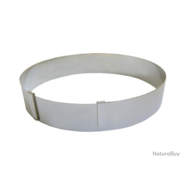 CERCLE A ENTREMETS INOX EXTENSIBLE H:4,5CM