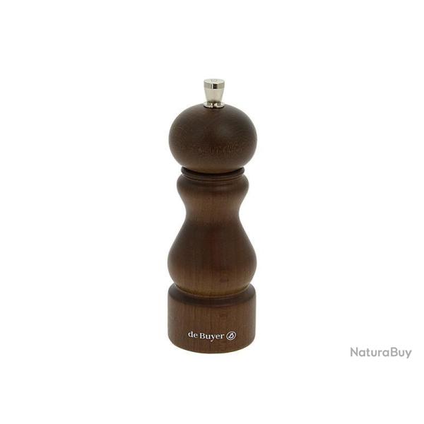 MOULIN A POIVRE DE BUYER RUMBA 14CM HETRE FONCE