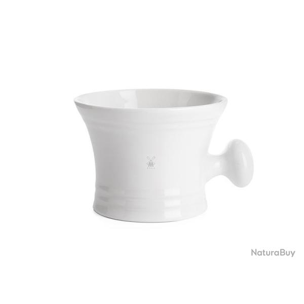 BOL A RASER AVEC POIGNEE MUHLE PORCELAINE BLANCHE