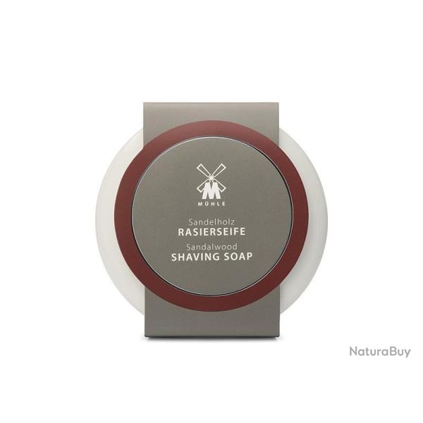 BOL PORCELAINE + SAVON A RASER MUHLE BOIS DE SANTAL