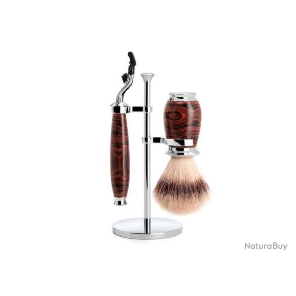 SET 3 P. MUHLE PURIST EBONITE MACH3 SYNTH.ARGENTE