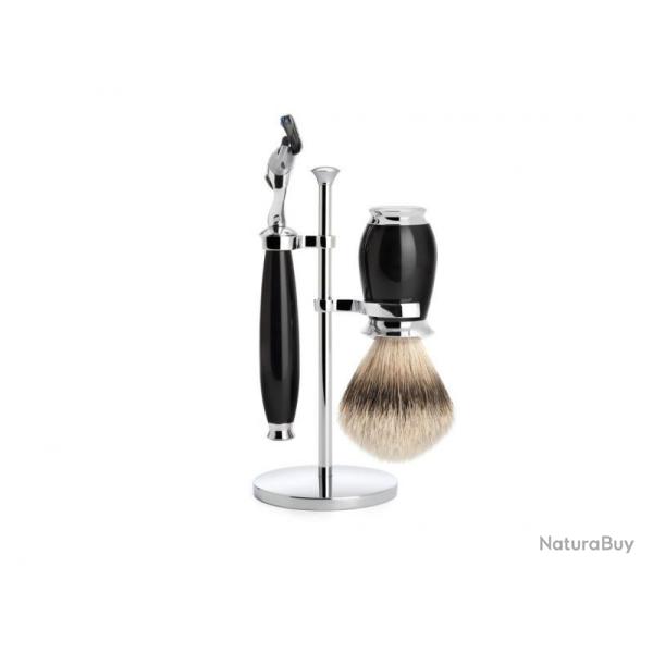 SET 3 P. MUHLE PURIST NOIR FUSION PUR ARGENTE