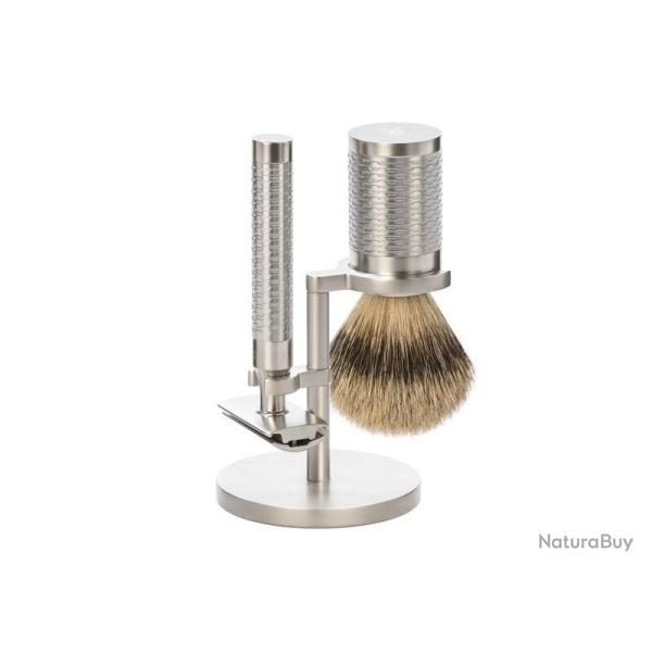 SET 3 P. MUHLE ROCCA INOX BROSSE SECURITE PUR ARGENTE