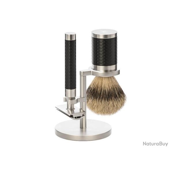 SET 3 P. MUHLE ROCCA INOX NOIR SECURITE PUR ARGENTE