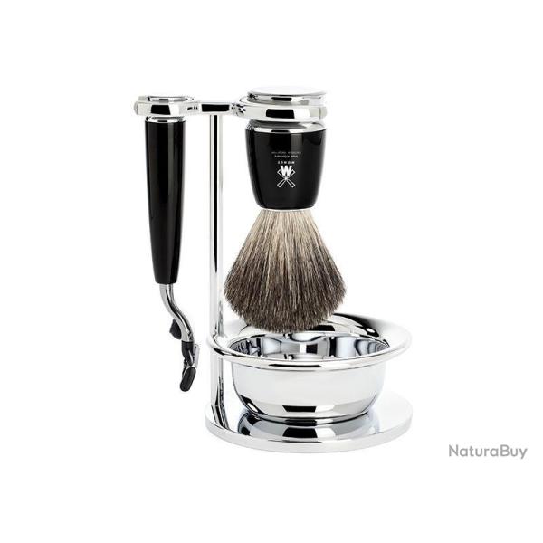 SET 4 P. MUHLE RYTMO NOIR MACH3 PUR NOIR