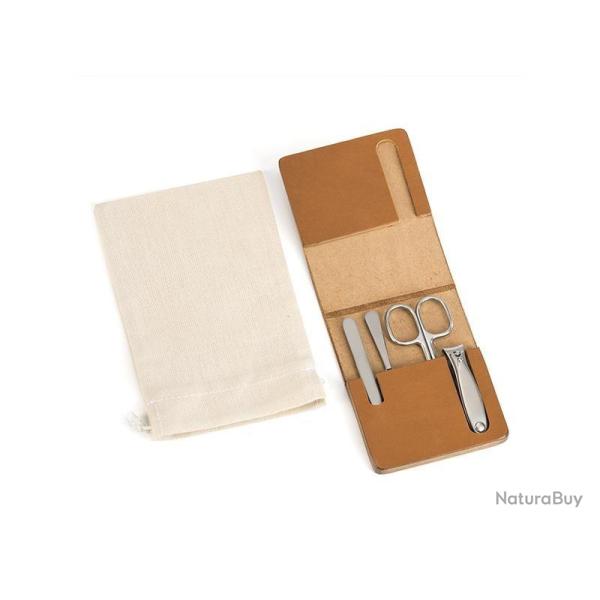 TROUSSE MANUCURE MUHLE TRAVEL CUIR CAMEL
