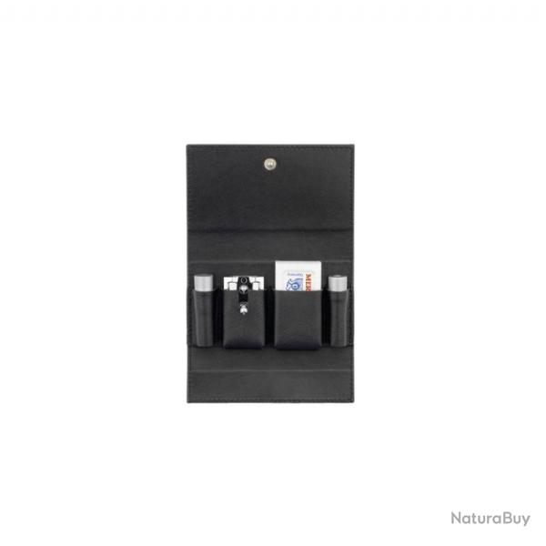 RASOIR DE VOYAGE MERKUR TROUSSE CUIR NOIR