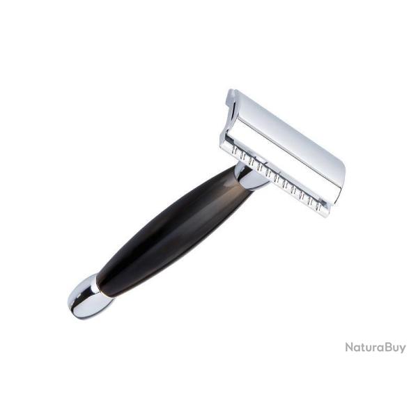 RASOIR MERKUR CHROME MANCHE CORNE