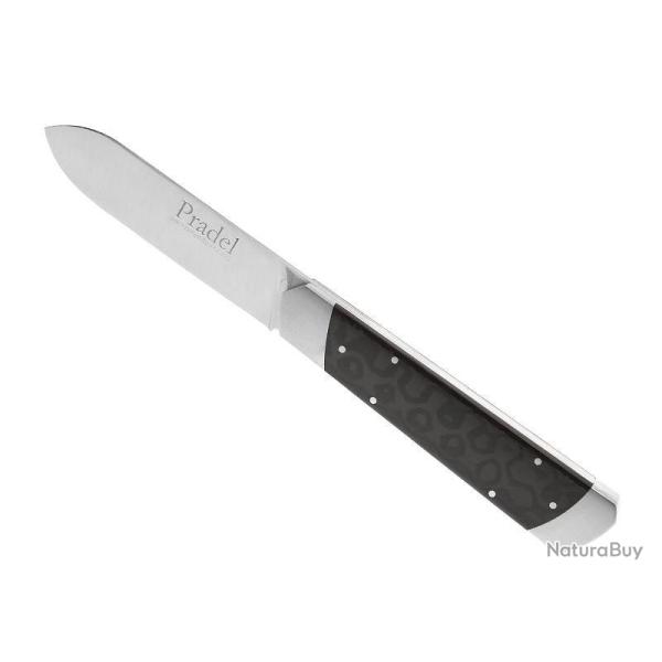 COUTEAU FONTENILLE-PATAUD PRADEL FIBRE DE CARBONE NOIR 11,5CM INOX