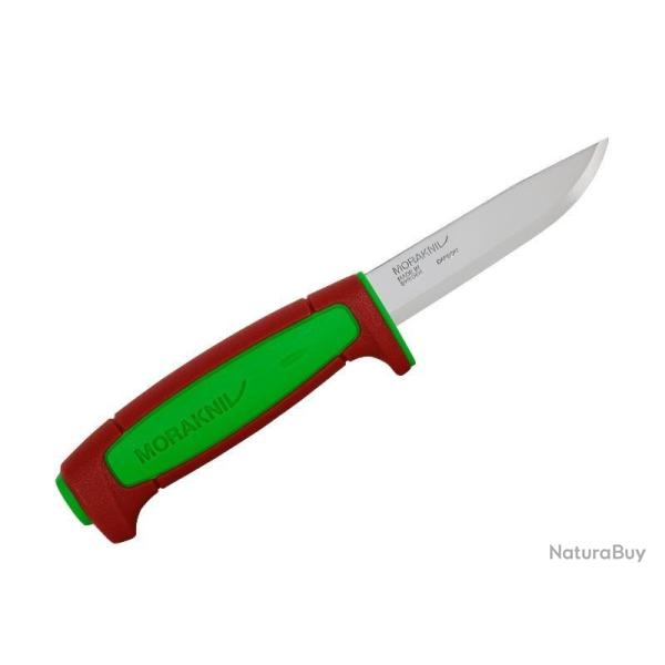 POIGNARD MORA BASIC 511 VERT/ROUGE CARBONE