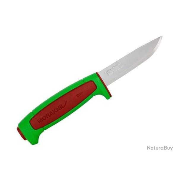 POIGNARD MORA BASIC 546 VERT/ROUGE INOX