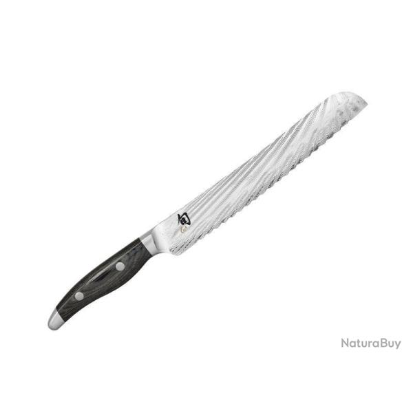 COUTEAU A PAIN KAI SHUN NAGARE 23CM DAMAS INOX