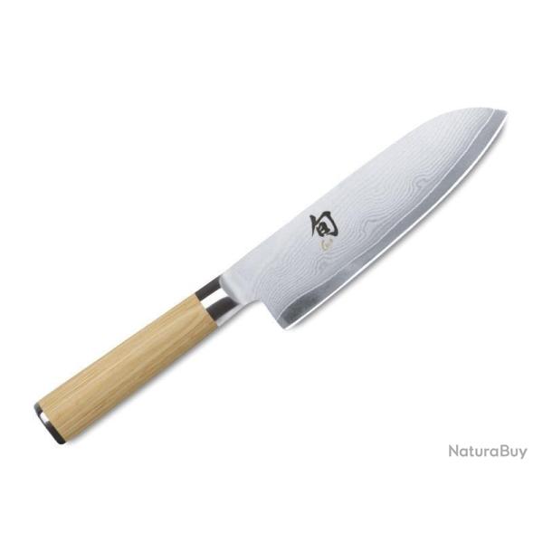 COUTEAU SANTOKU KAI 18CM SHUN CLASSIC WHITE