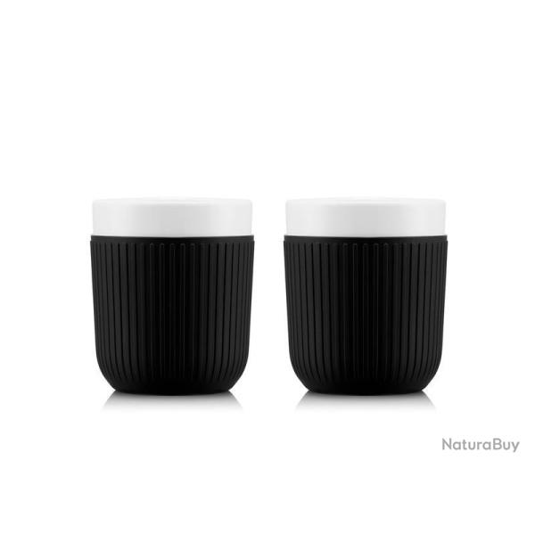 SET 2 MUGS BODUM DOURO NOIR 30 CL