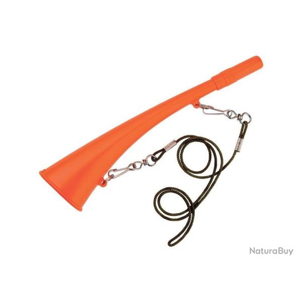 CORNE D'APPEL 25CM ABS ORANGE FLUO + CORDON