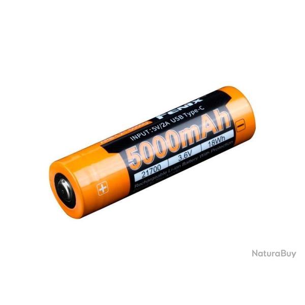 ACCU RECHARGEABLE 21700 3,6V 5000MAH MICRO USB