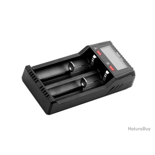 CHARGEUR FENIX USB DOUBLE POUR ACCUS 14500/16340/18650/21700