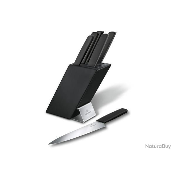 BLOC CUISINE VICTORINOX SWISS MODERN NOIR 6 PIECES