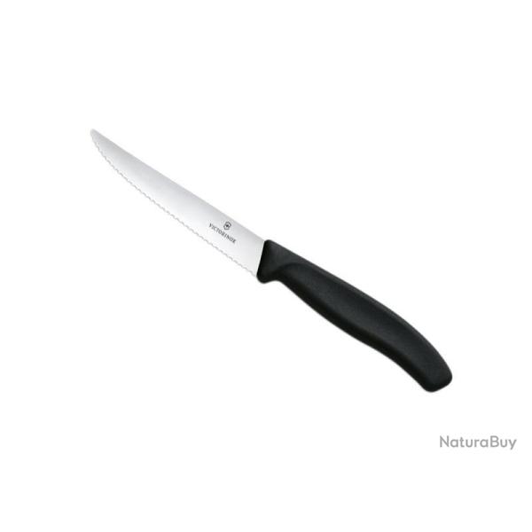 BOITE 6 COUTEAUX STEAK VICTORINOX SWISSCLASSIC 11CM NOIR