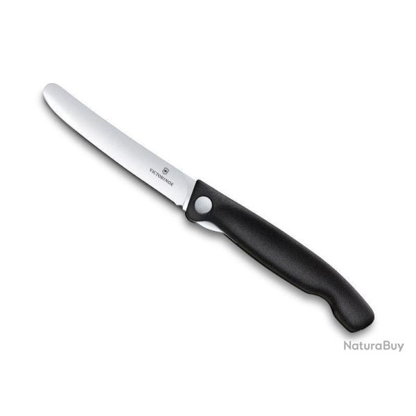 COUTEAU OFFICE PLIANT VICTORINOX SWISSCLASSIC 11CM NOIR LISSE