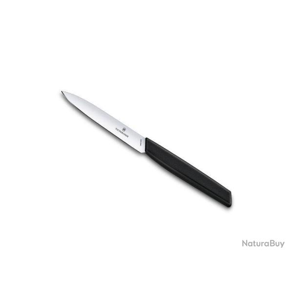 COUTEAU OFFICE VICTORINOX SWISS MODERN 10CM NOIR LISSE