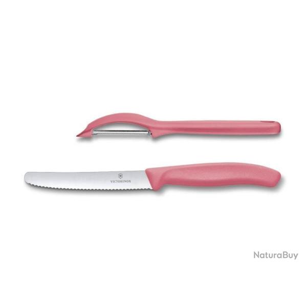 SET 2 PIECES VICTORINOX SWISSCLASSIC ROUGE PASTEL