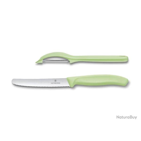 SET 2 PIECES VICTORINOX SWISSCLASSIC VERT PASTEL