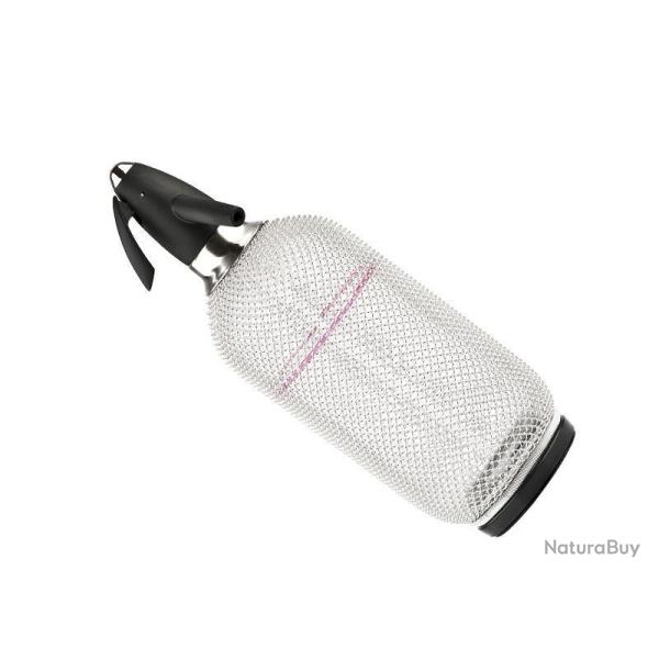 SIPHON A EAU DE SELTZ 1L VERRE GRILLAGE