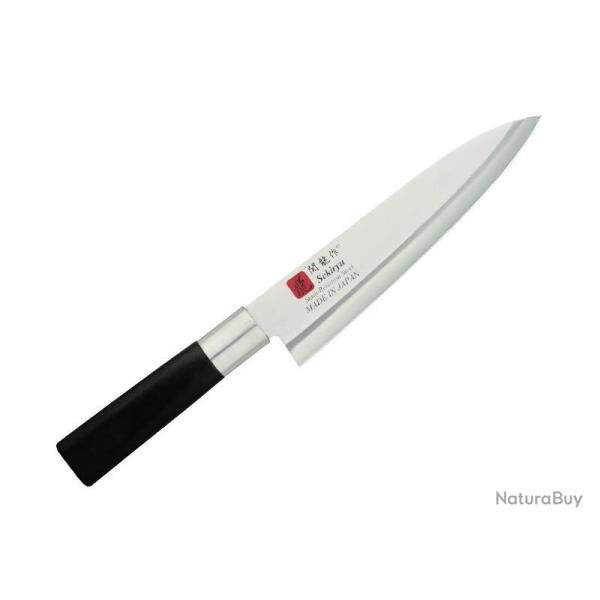 COUTEAU SEKIRYU GYUTO 18CM ABS NOIR