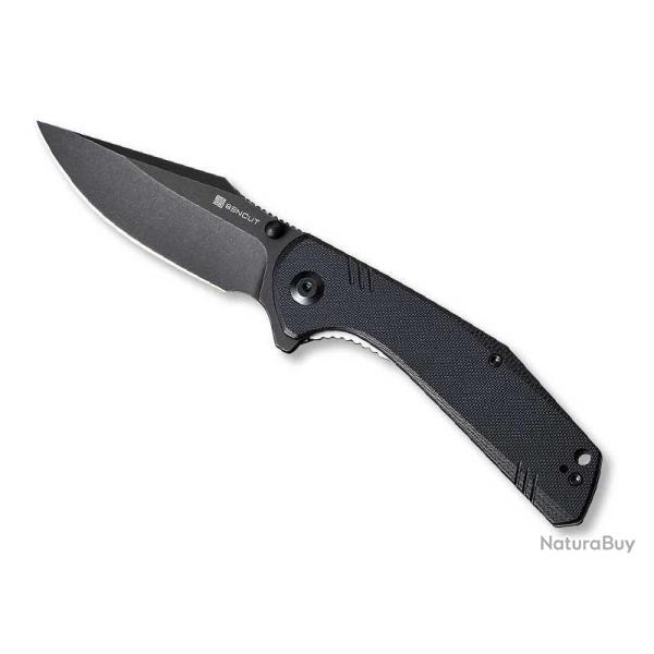 COUTEAU SENCUT ACTIUM G10 NOIR BLACKWASH