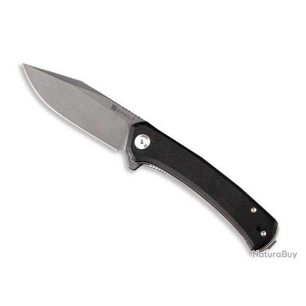 COUTEAU SENCUT SNAP G10 NOIR STONEWASHED