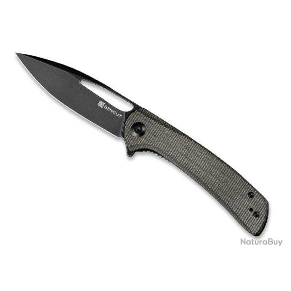 COUTEAU SENCUT HONORIS MICARTA VERT FONCE BLACKWASH