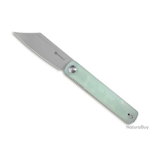 COUTEAU SENCUT BRONTE G10 NATUREL STONEWASHED