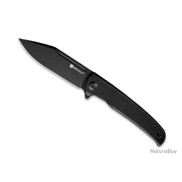 COUTEAU SENCUT BRAZORIA G10 NOIR BLACKWASH