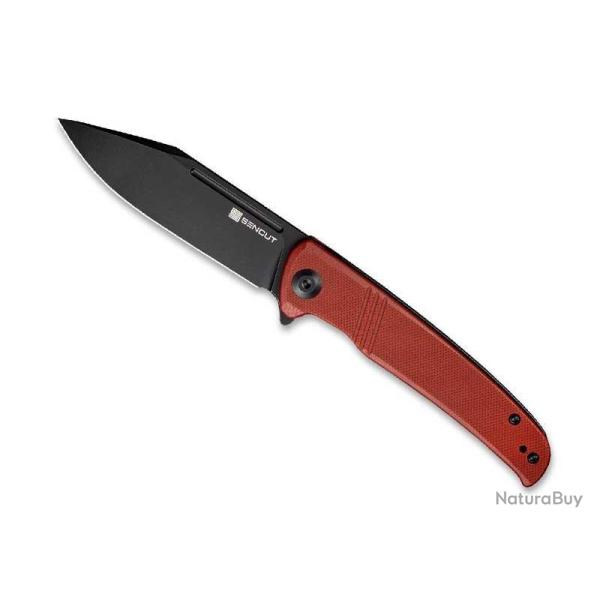 COUTEAU SENCUT BRAZORIA G10 ROUGE BLACKWASH