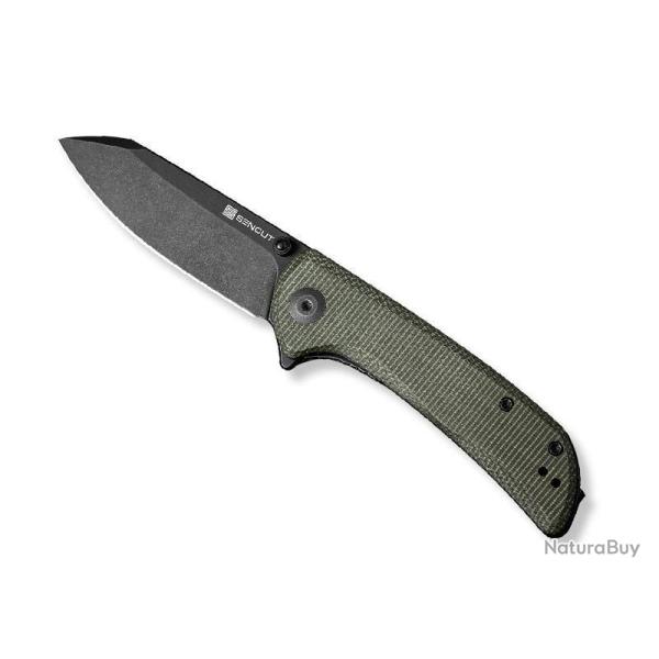 COUTEAU SENCUT FRITCH MICARTA VERT BLACKWASH
