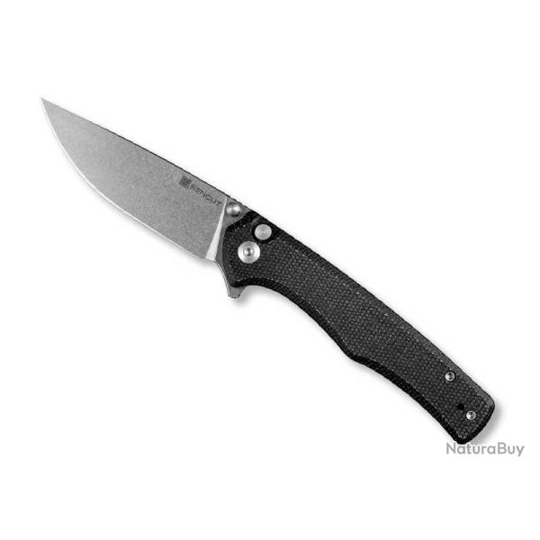 COUTEAU SENCUT CROWLEY MICARTA NOIR STONEWASHED