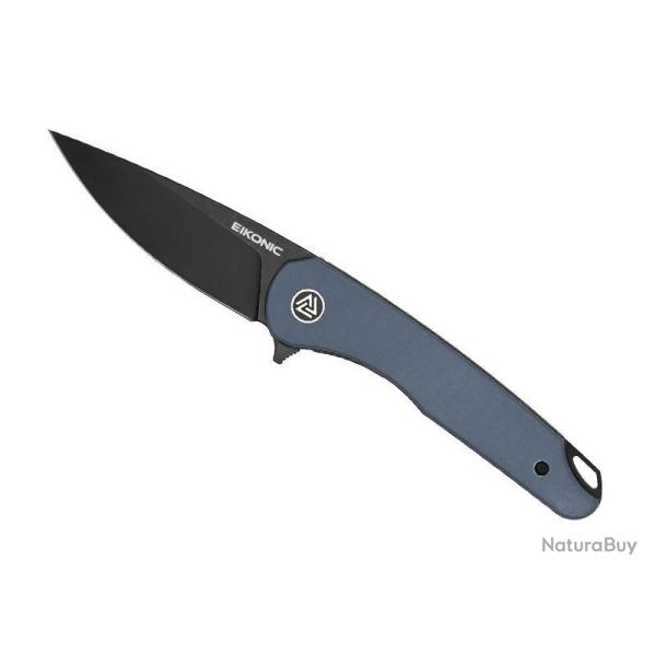 COUTEAU EIKONIC DROMAS G10 BLEU PVD