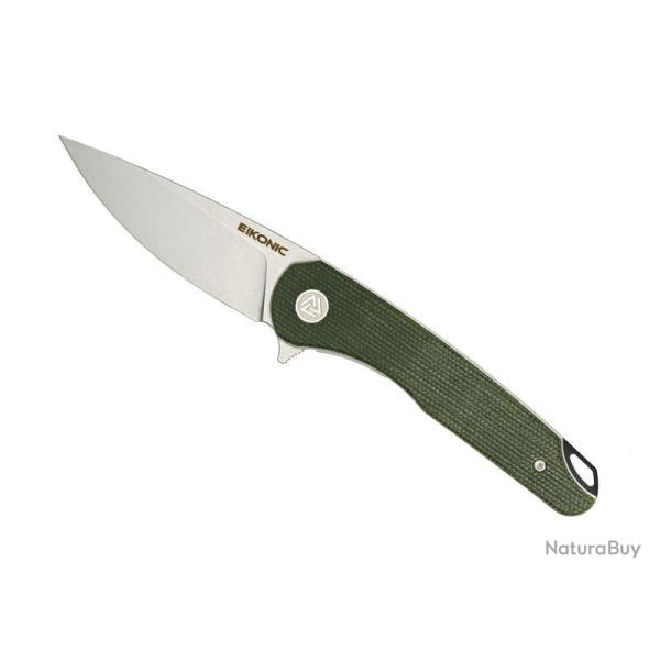 COUTEAU EIKONIC DROMAS MICARTA VERT STONEWASHED