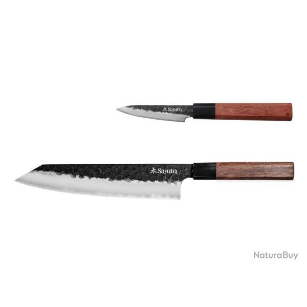 COFFRET 2 COUTEAUX SAYUTO SEQUOIA SAN MAI (CHEF + OFFICE)