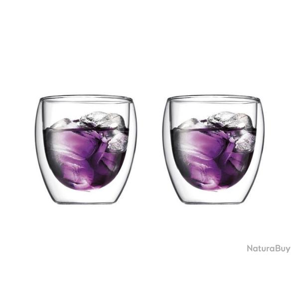 SET 2 VERRES BODUM PAVINA 25 CL