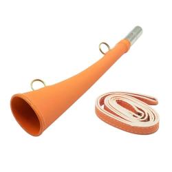 Corne plate fluo Januel de 25 cm avec bretelle
