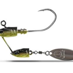 T&ecirc;te Plomb&eacute;e VMC 7156 Twin Jig Green 14g par 2 3/0 Vert